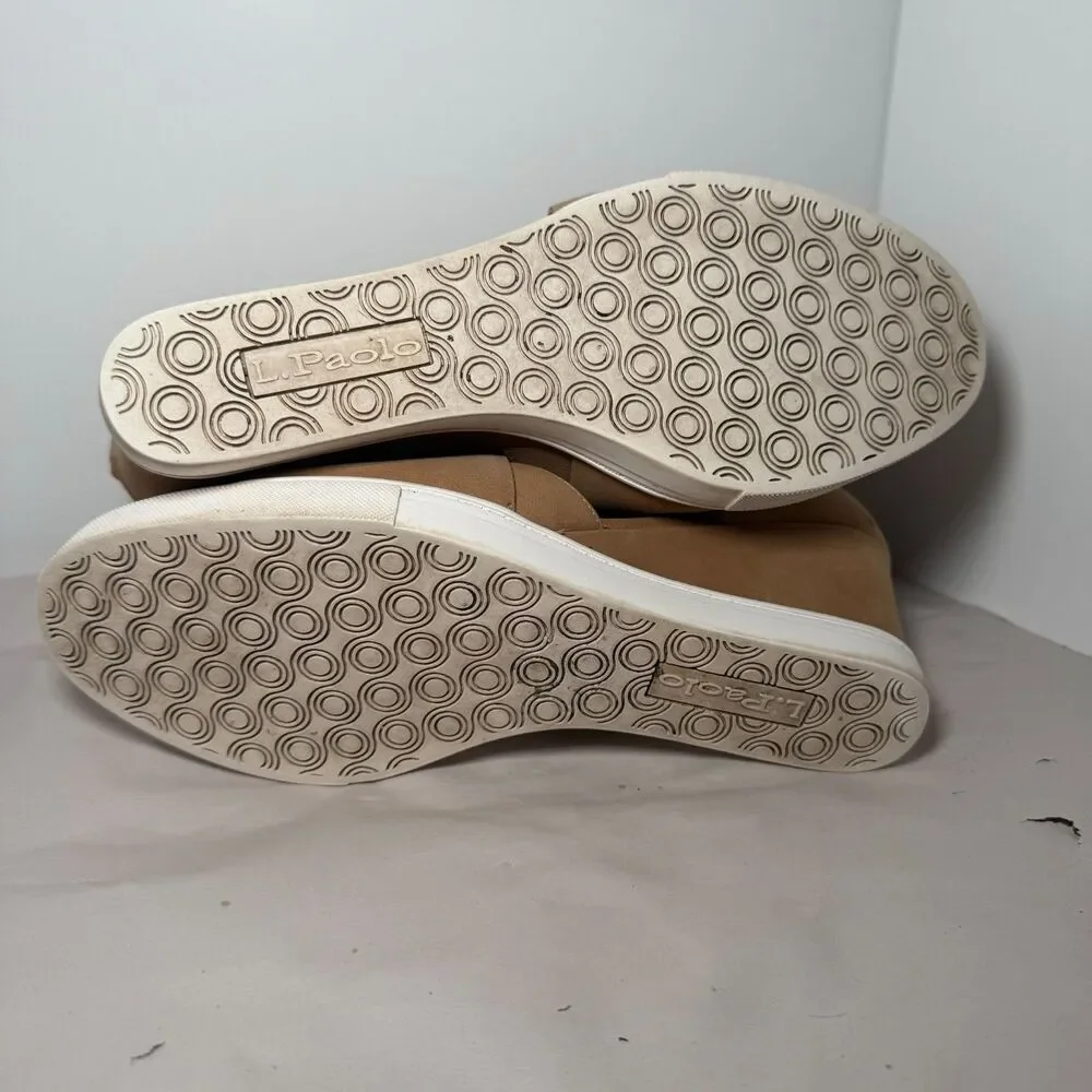 Linea Paolo Faith‎ Wedge Sneaker Tan Suede 7M Comfort Elegance City